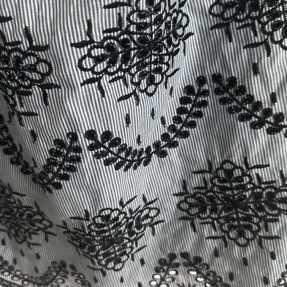 Vince Camuto cotton eyelet off the shoulder dress. Worn once. - Picture 3 of 6